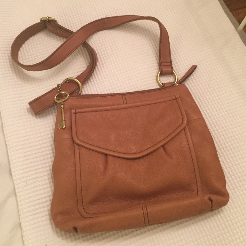 Fossil leather cross body